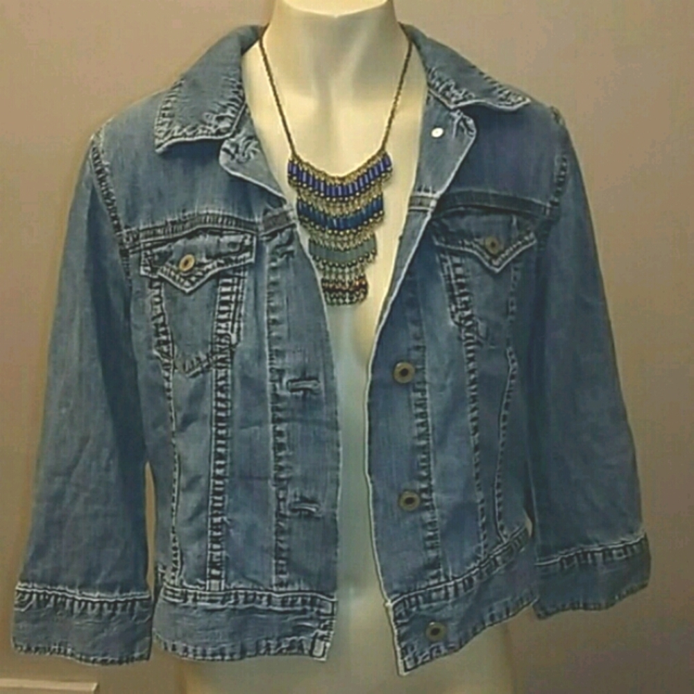 Vintage Gap Short Sleeve Jean Jacket